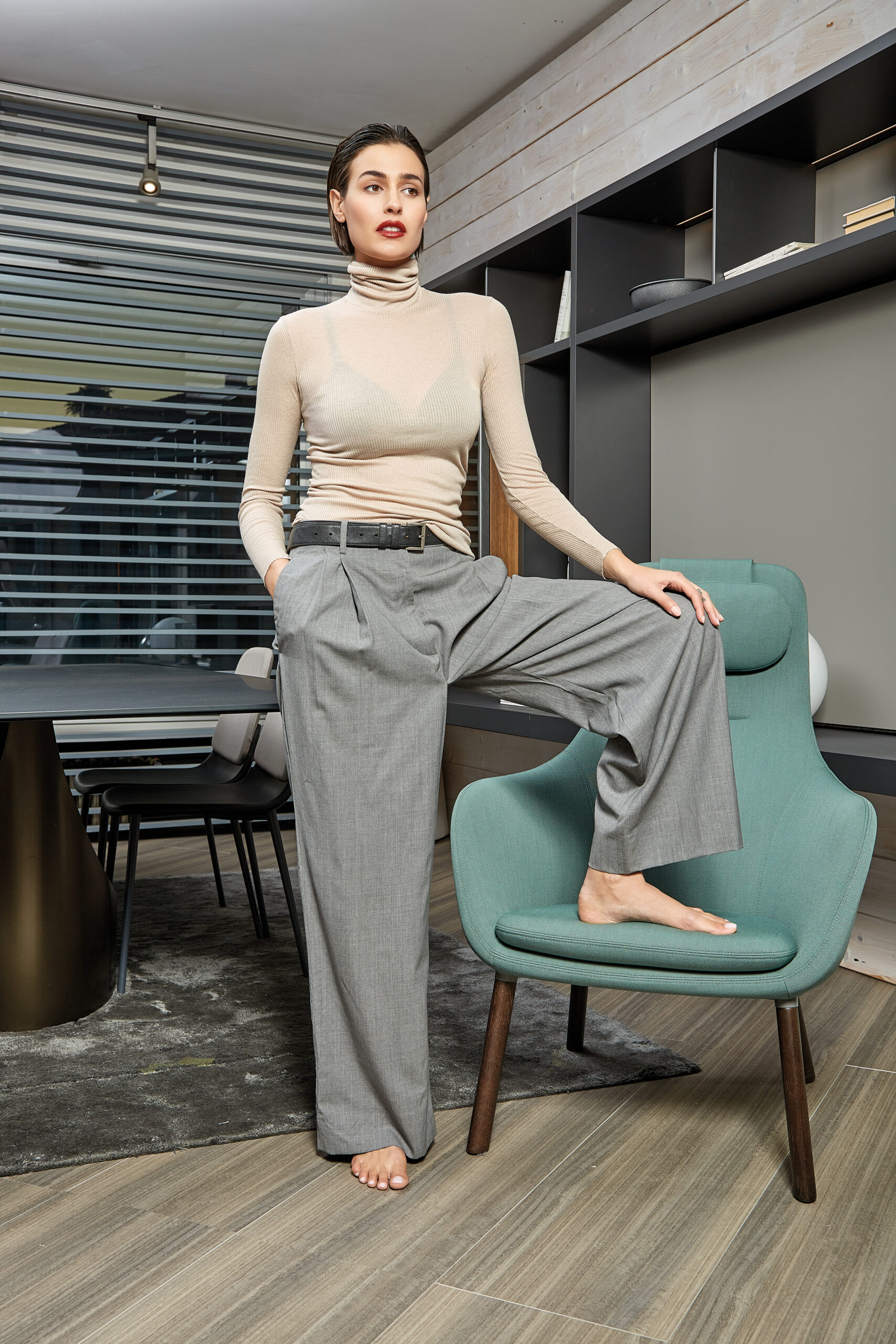 SUBLYME Cashmere UltraNatural dolcevita manica lunga chic