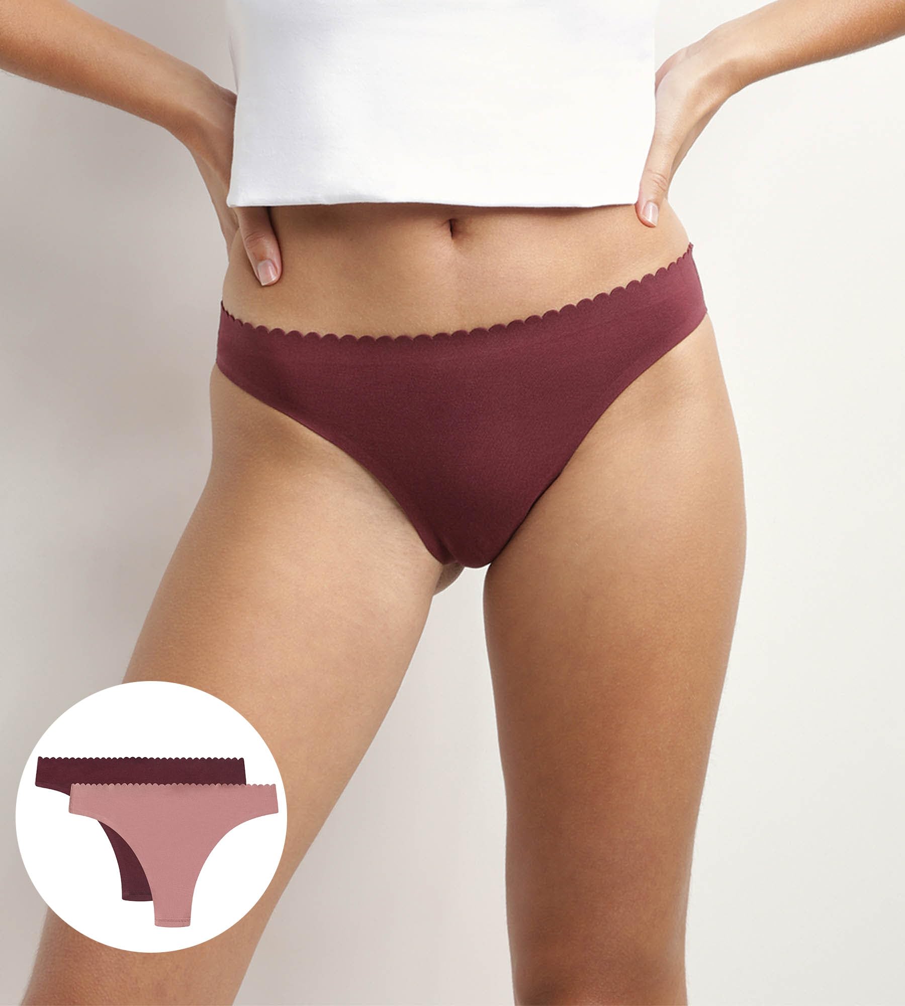 DIM Body Touch Easy X2 tanga midi donna x2 rosa microfibra