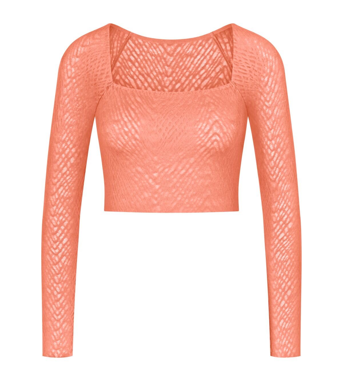 sloggi Zero Feel Bliss Top maglia M manica lunga albicocca