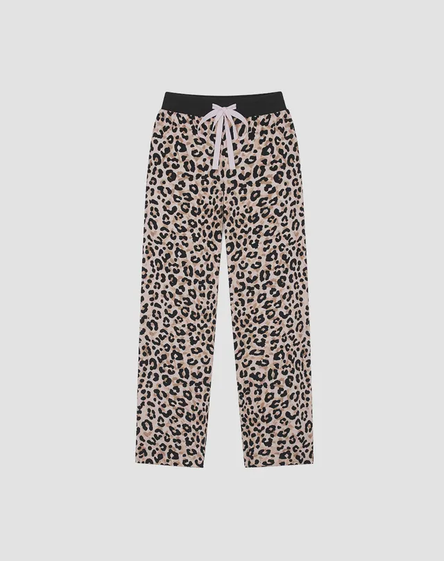 René Rofé pantaloni pigiama ciniglia 2 pezzi pinguino