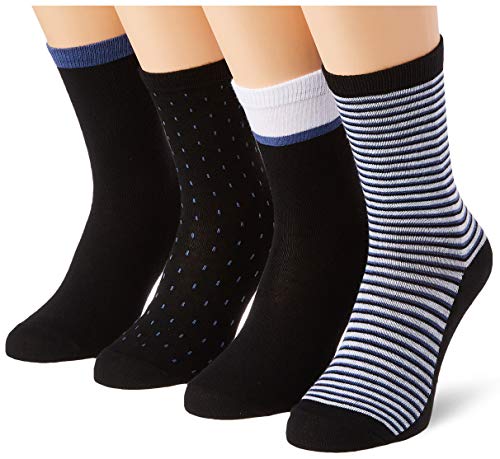 DIM Ecodim Style calze donna nero bianco blu 6 paia maglia sottile