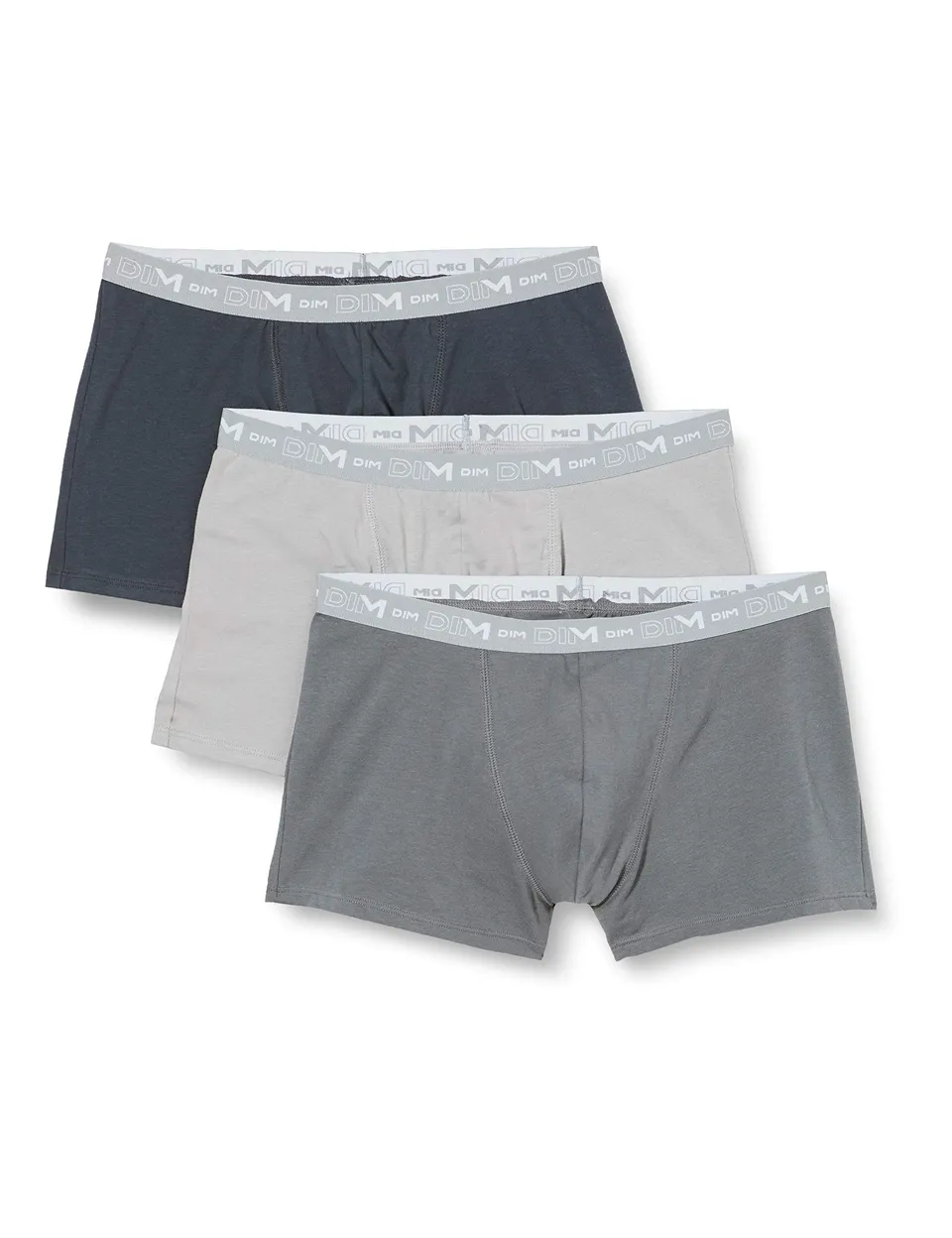 DIM Boxer Uomo 3 Pezzi Cotone Traspirante Multicolore