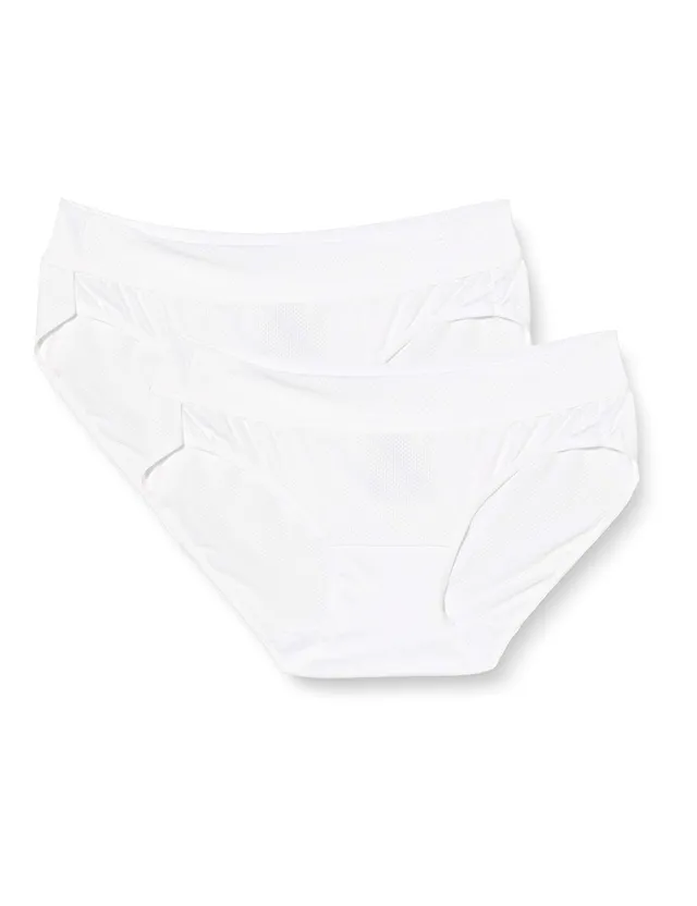 DIM Slip Sport slip donna traspirante bianco x2