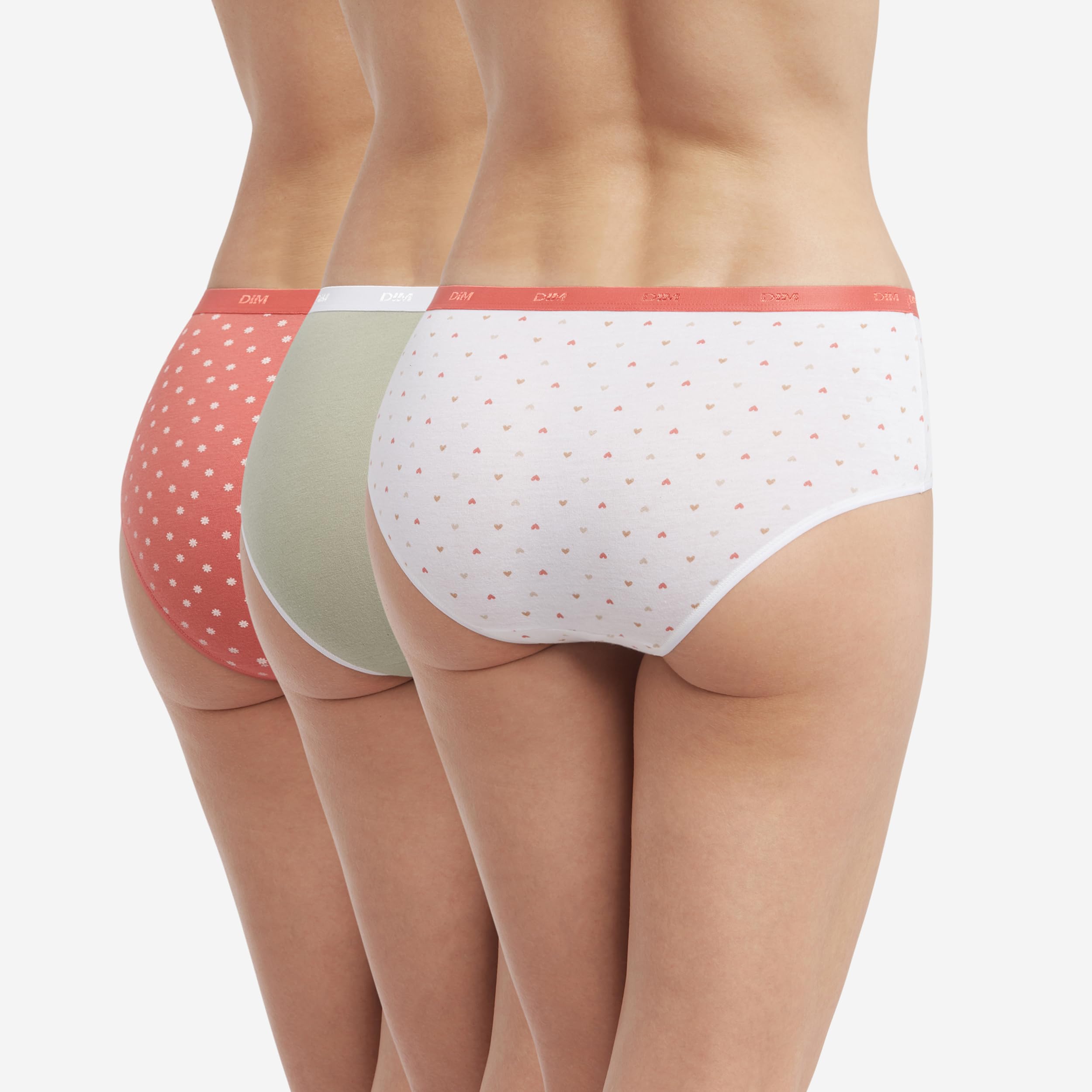 Dim Les Pockets Coton Motifs boxer x3 Delicatesse 34-36