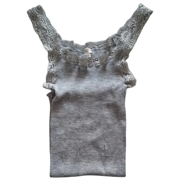 Egi 1491 Canottiera Donna Lana e Seta Grigio S