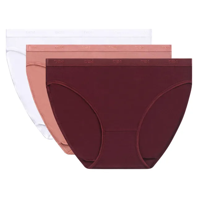 DIM Les Pockets Ecodim Slip Donna x3 Cotone Piatti