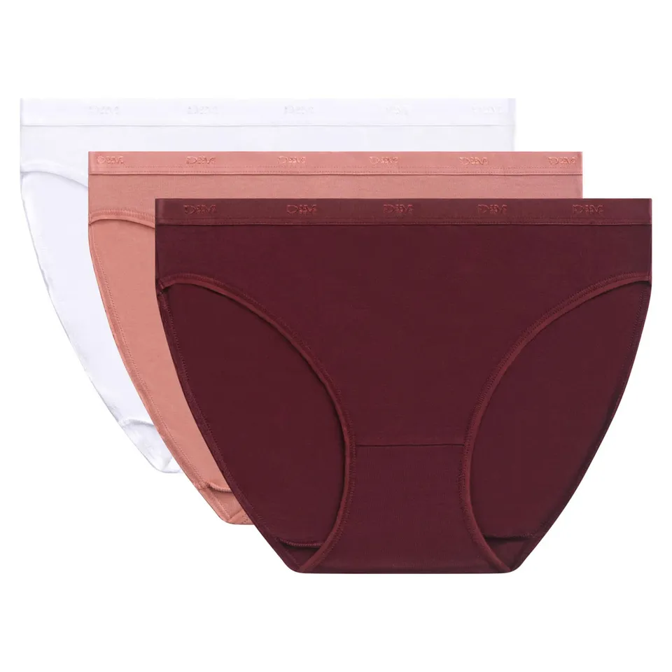 DIM Les Pockets Ecodim Slip Donna x3 Cotone Piatti