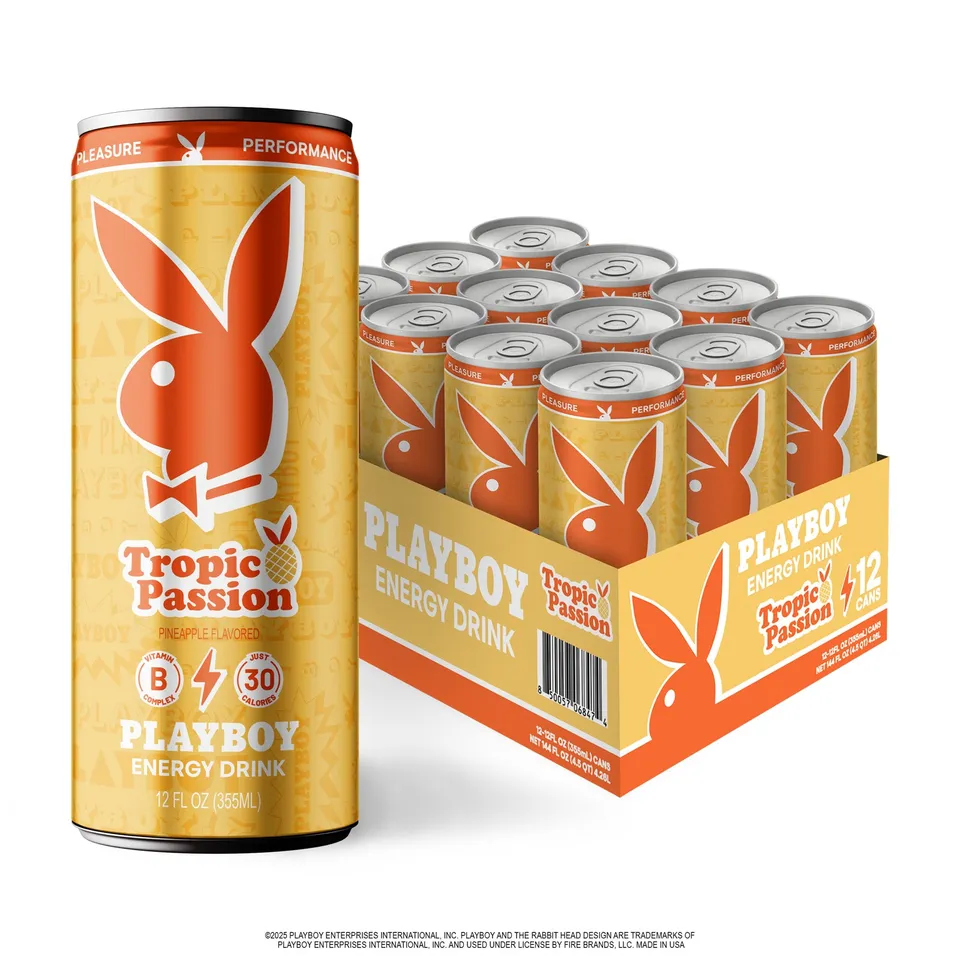 Playboy Tropic Passion energy drink ananas 12 lattine 200 mg