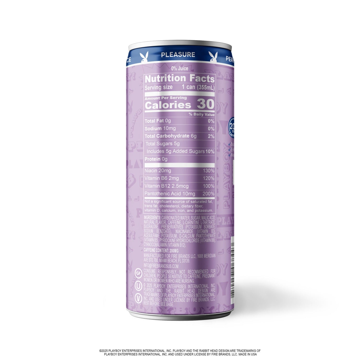 Playboy bevanda energetica wild berry 12 lattine