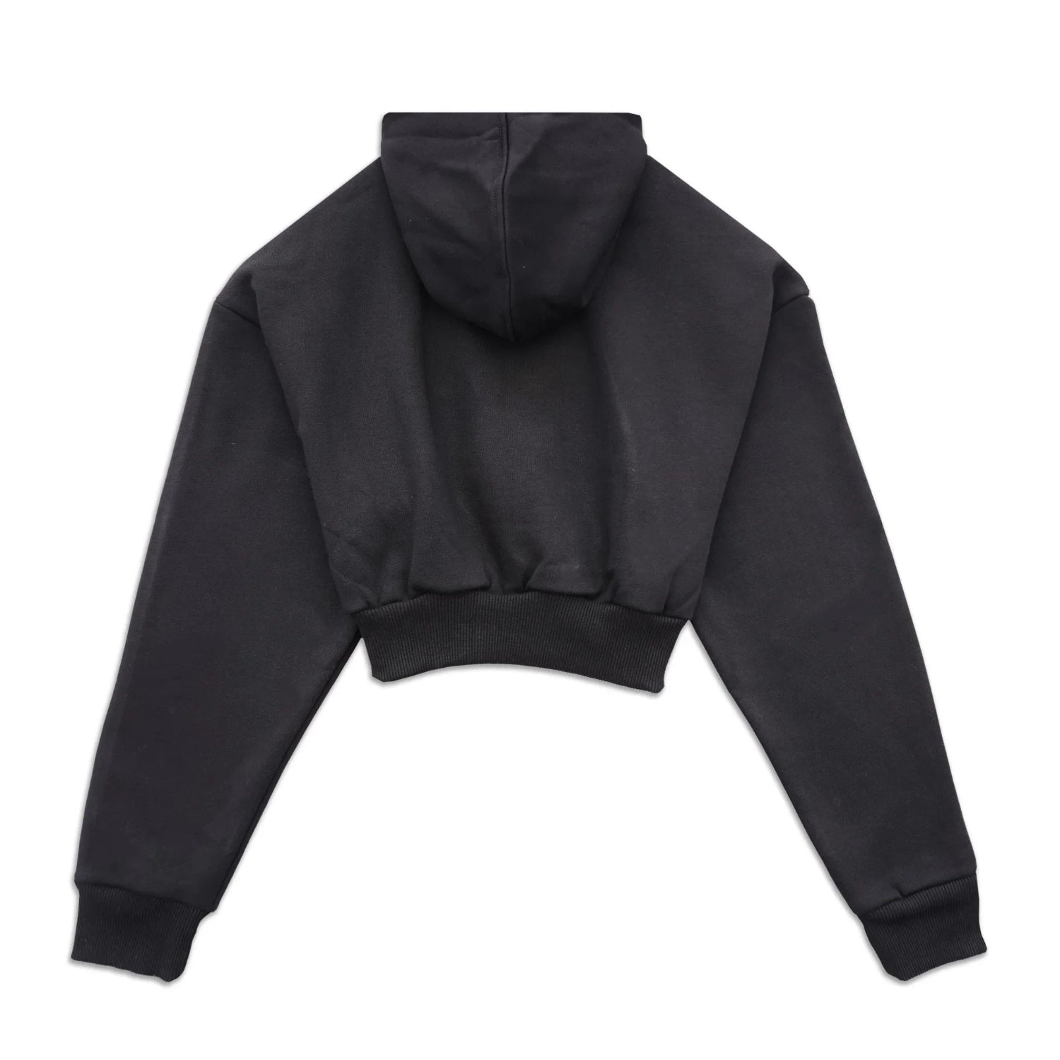 Playboy Cropped Chenille felpa hoodie bianca corta