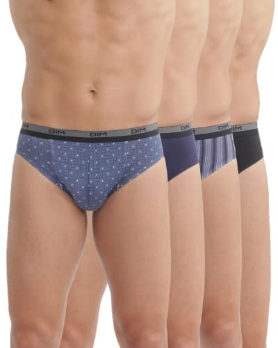 DIM Boxer Slip Uomo Cotone Pacco 4 Taglia M Fantasia