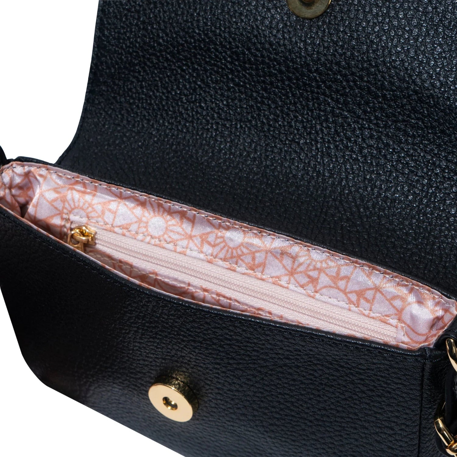 Playboy Leather Crossbody borsa a tracolla nera pelle