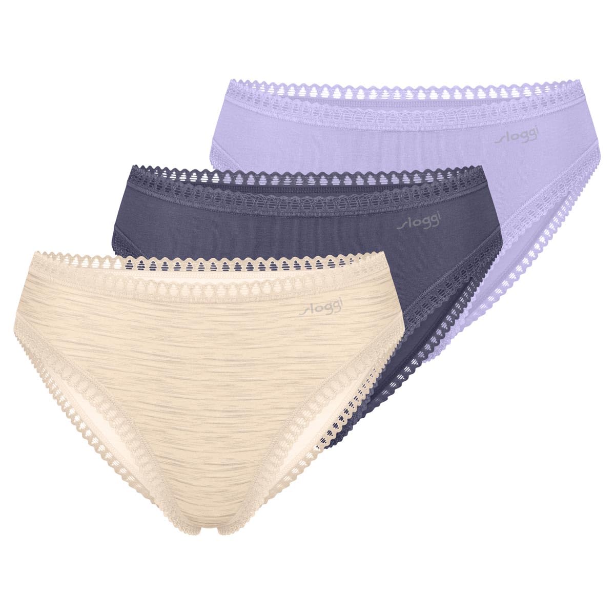 Sloggi Basic+ Tai slip donna bianco cotone taglia vera
