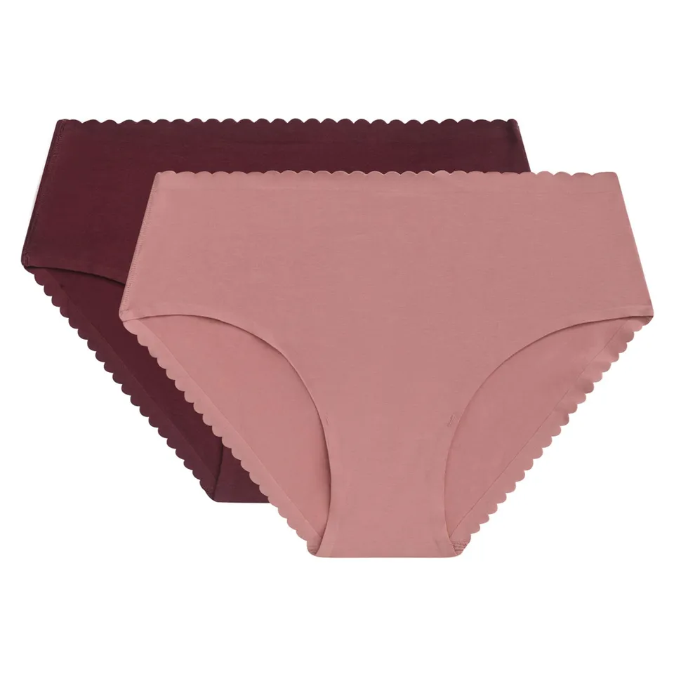DIM Body Touch Easy bikini donna x2 rosa vita alta cotone