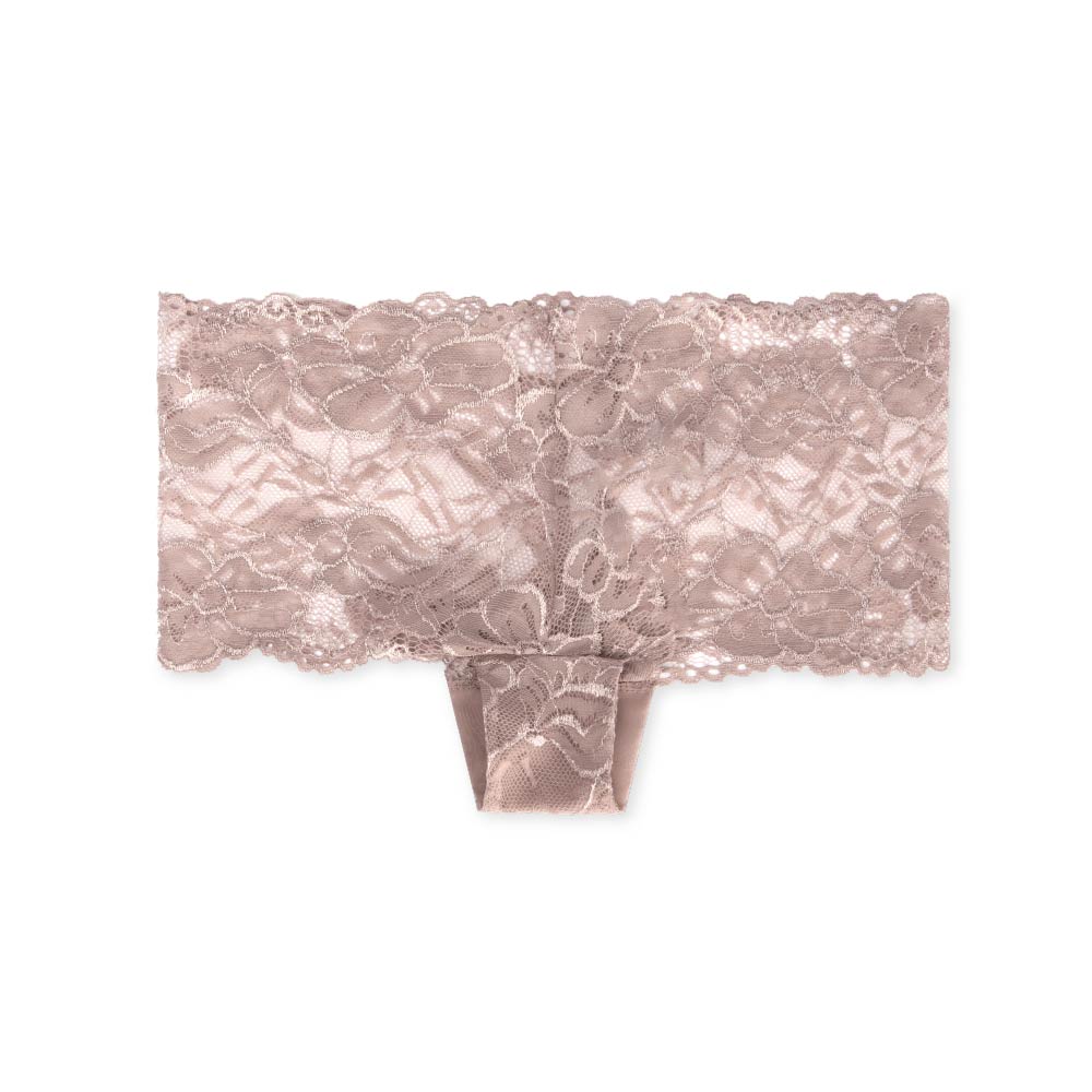 René Rofé Everyday Lace slip boyshort pizzo beige M