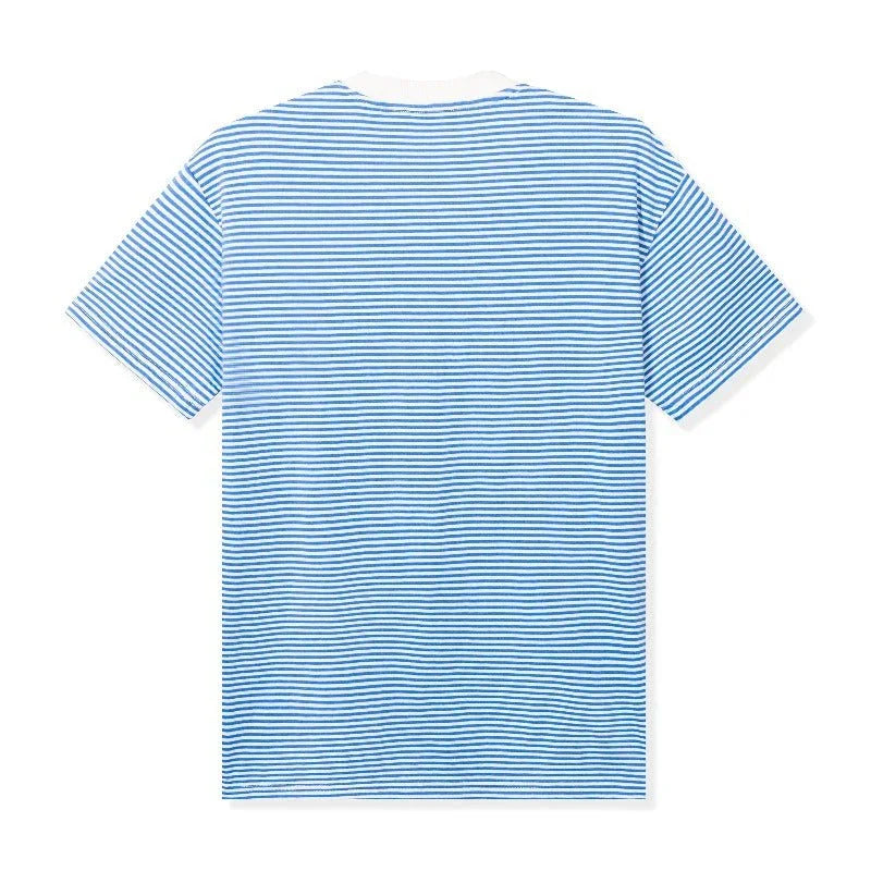 Playboy Striped VIP Club t-shirt blu cotone a righe