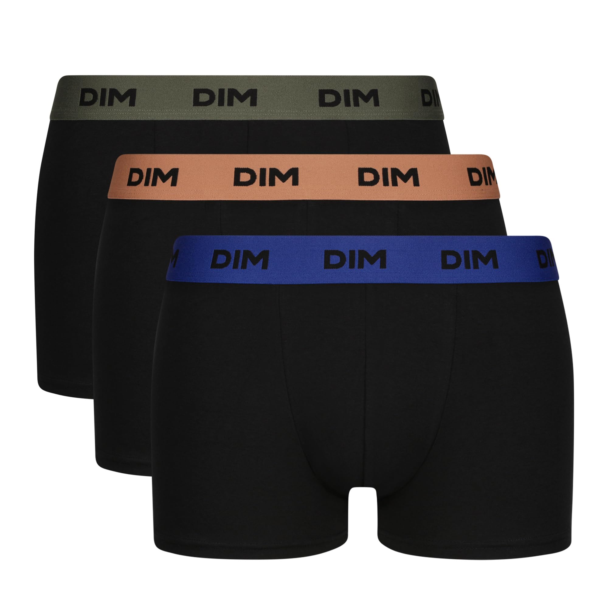 DIM Mix and Colors Boxer Uomo x3 Cotone Elasticizzato