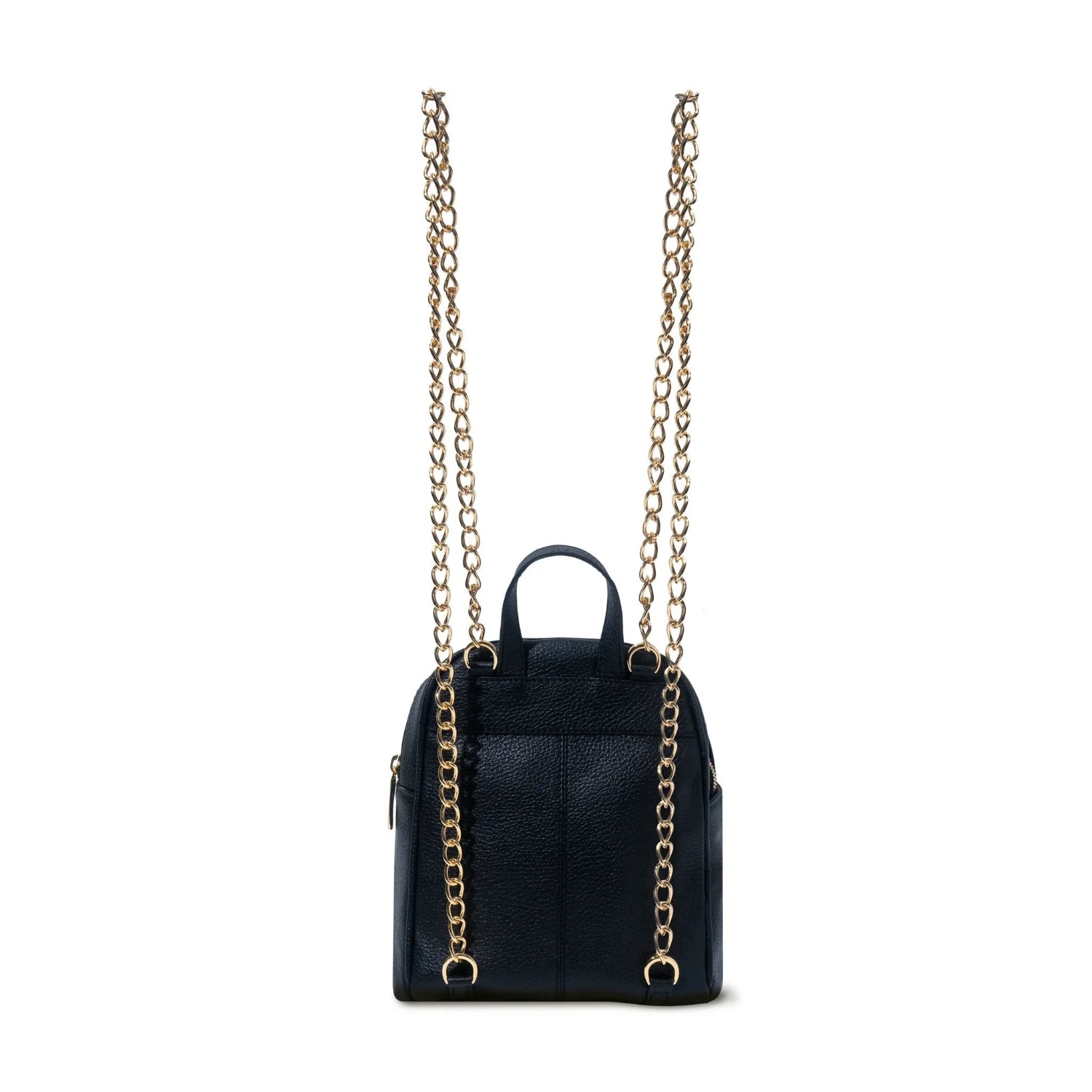 Playboy zaino mini pelle nera vera donna catena oro
