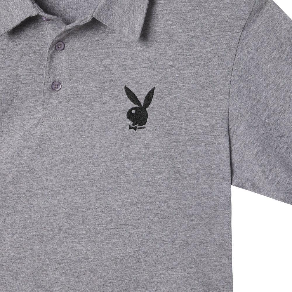 Playboy Classic Rabbit Head polo uomo nero cotone