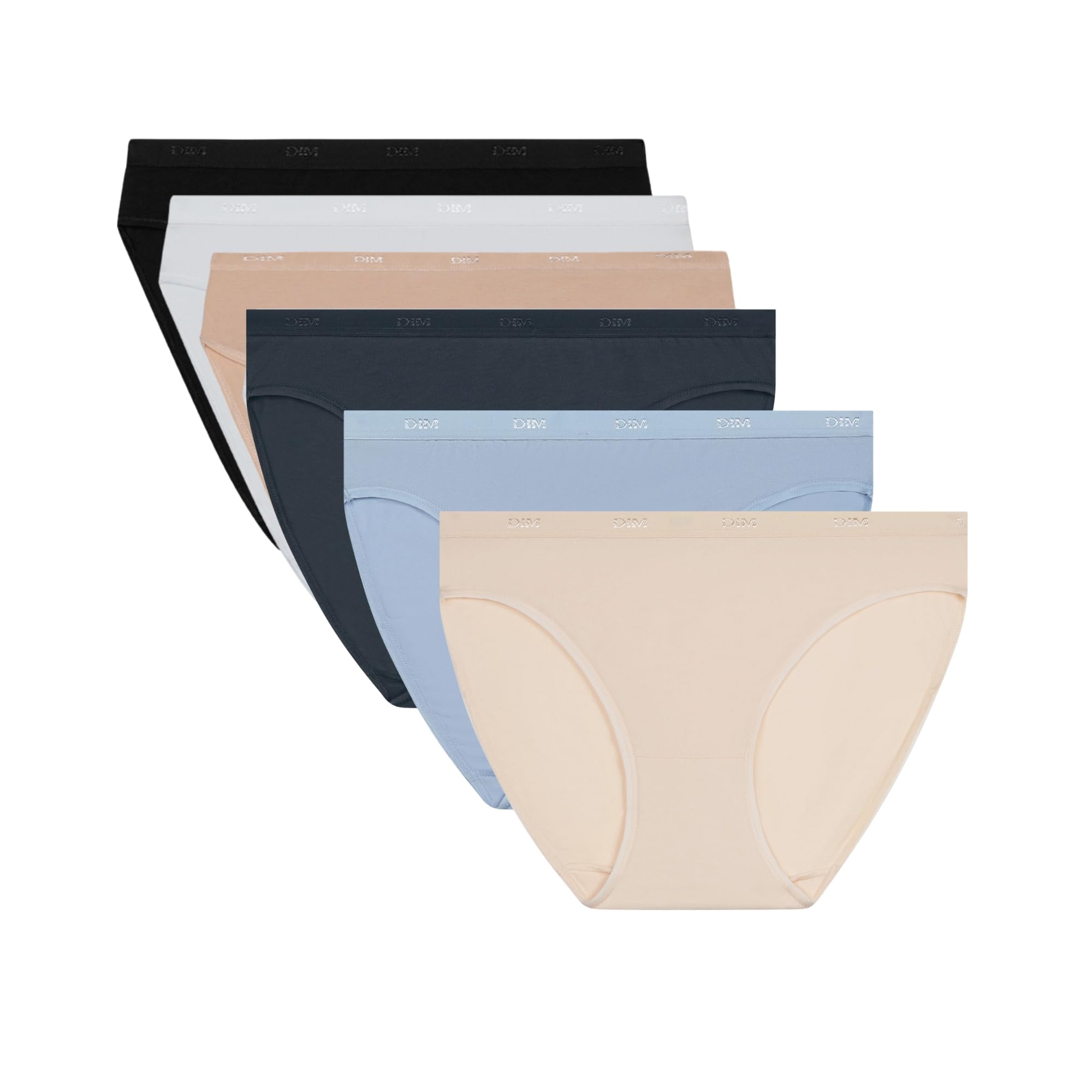 DIM Ecodim Les Pockets Slip Donna Set 6 Pezzi Cotone