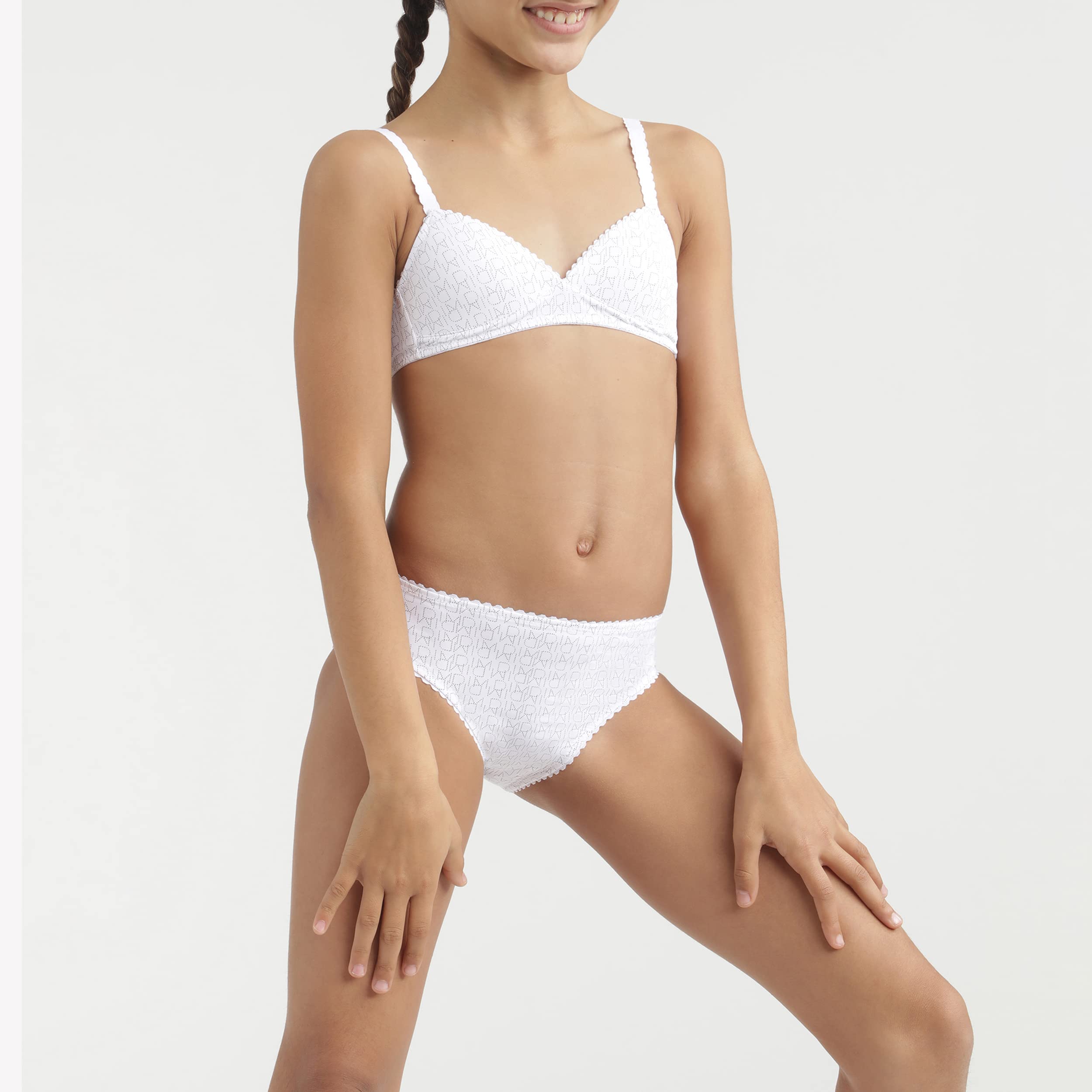 DIM Touch slip bambina x2 microfibra