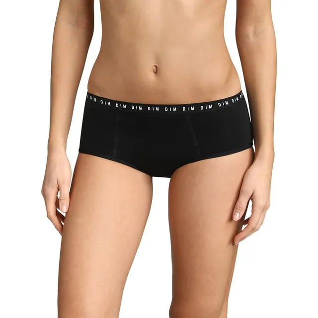 Dim Protect shorty mestruale medio nero cotone bio