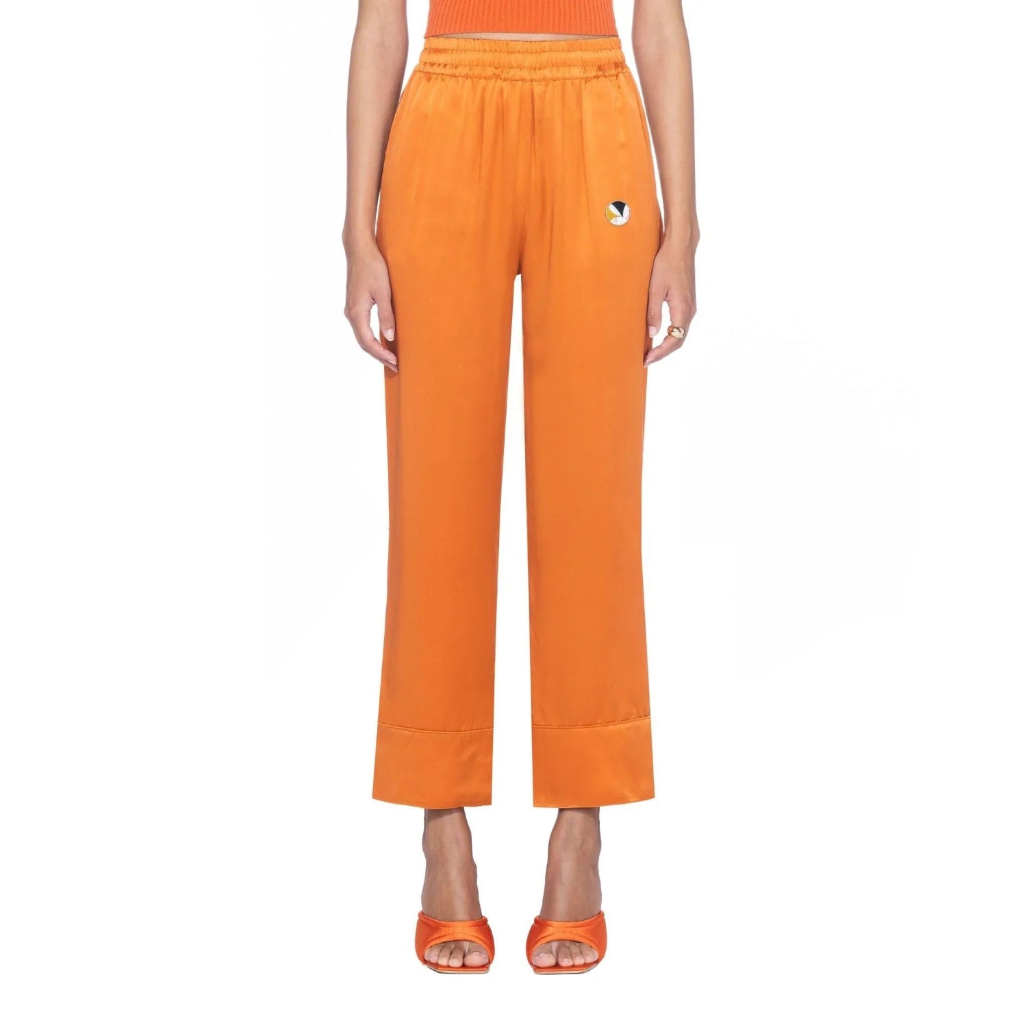 Playboy Silk Lounge pantaloni seta neri 100% gelso
