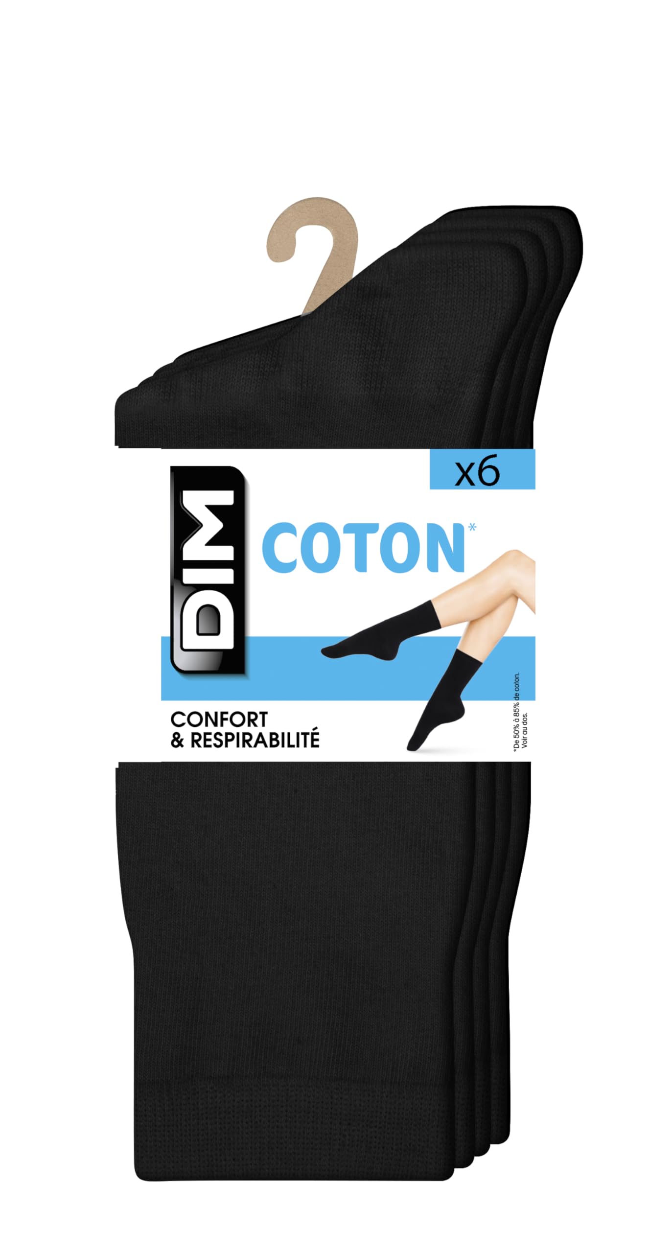 Dim Cotton calzini donna cotone x6 35-38 rinforzati