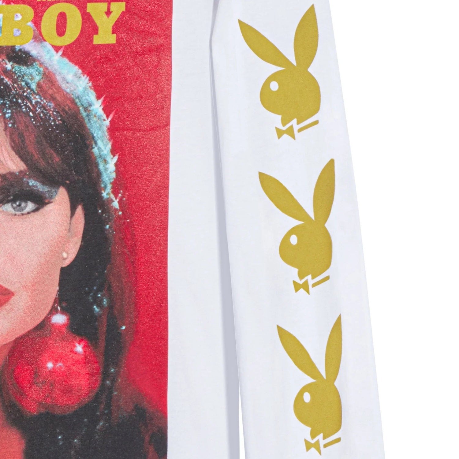 Playboy December 1966 Cover maglia maniche lunghe cotone