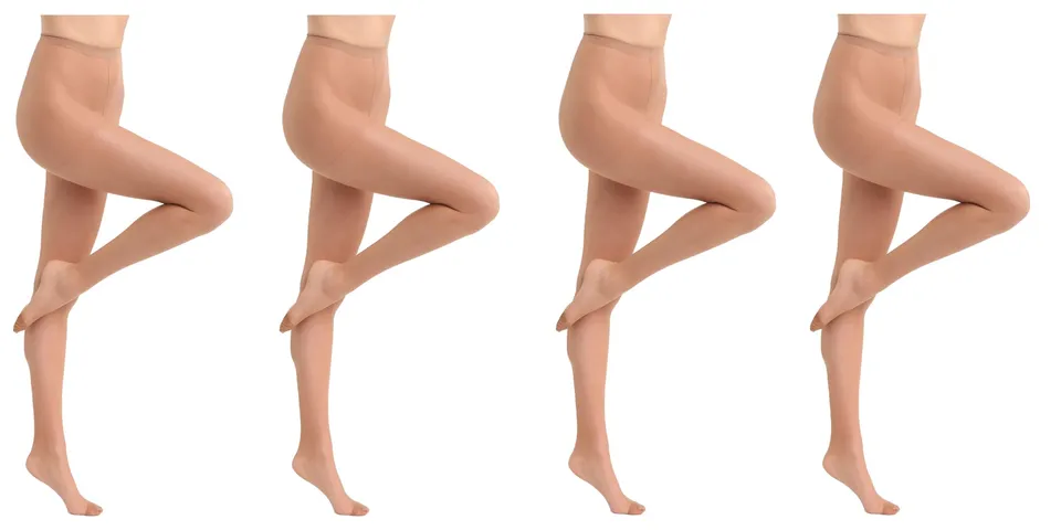 DIM Beauty Resist Collant Donna Velati Beige S x4