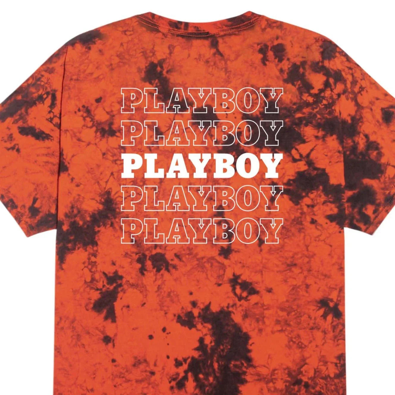 Playboy Repeating Masthead t-shirt tie dye arancione