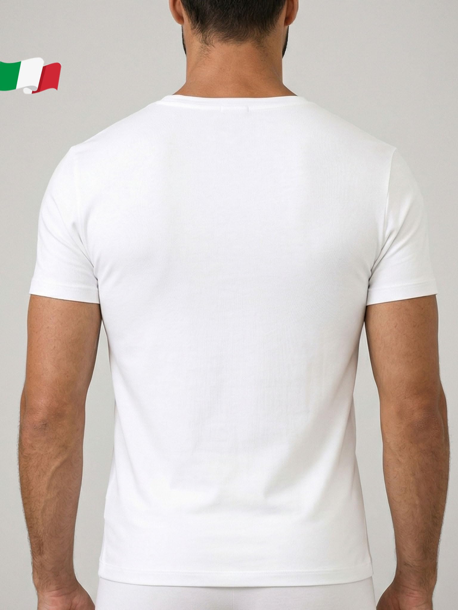 Egi 5420 maglia intima uomo bianco puro cotone