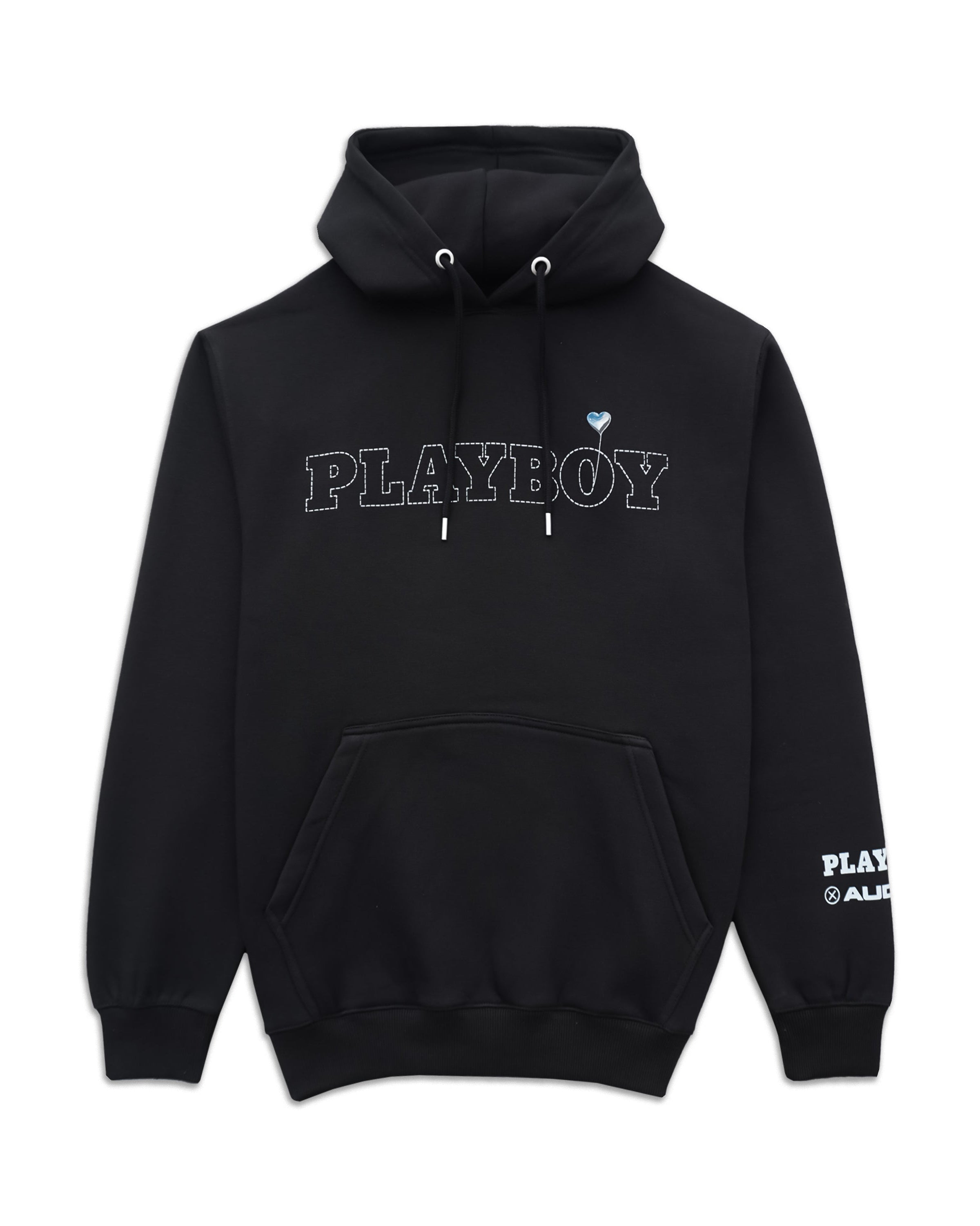 Playboy x Audien Chrome Heart felpa cappuccio nero
