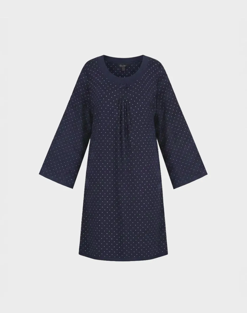 René Rofé Rayon Spandex camicia da notte grigia M morbida