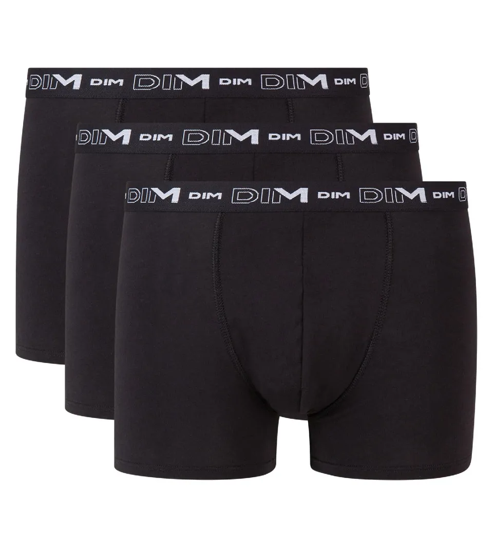 DIM Coton Stretch boxer uomo pack 3 cotone traspirante