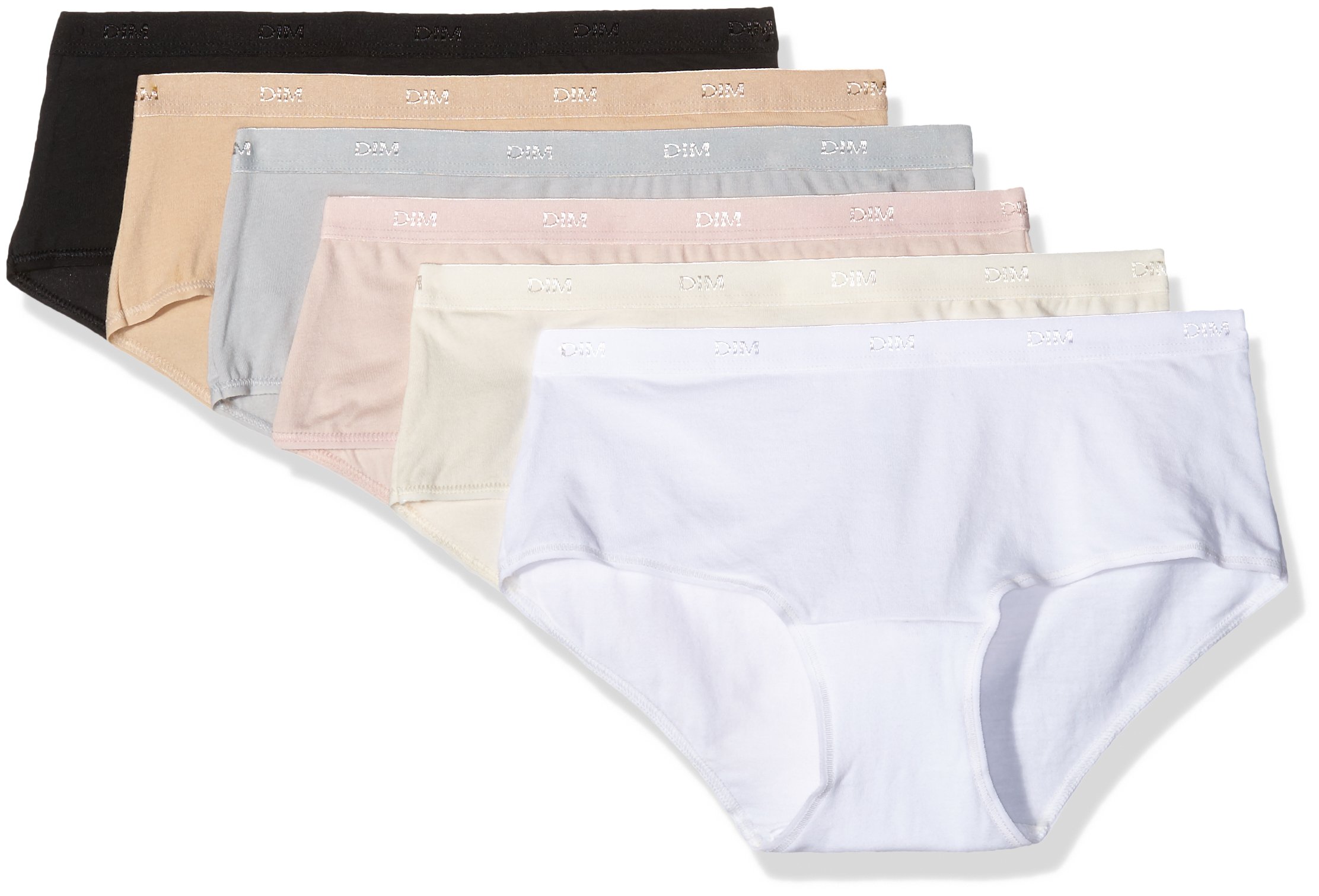 Dim Pockets Coton boxer donna 6 pack cotone multicolore