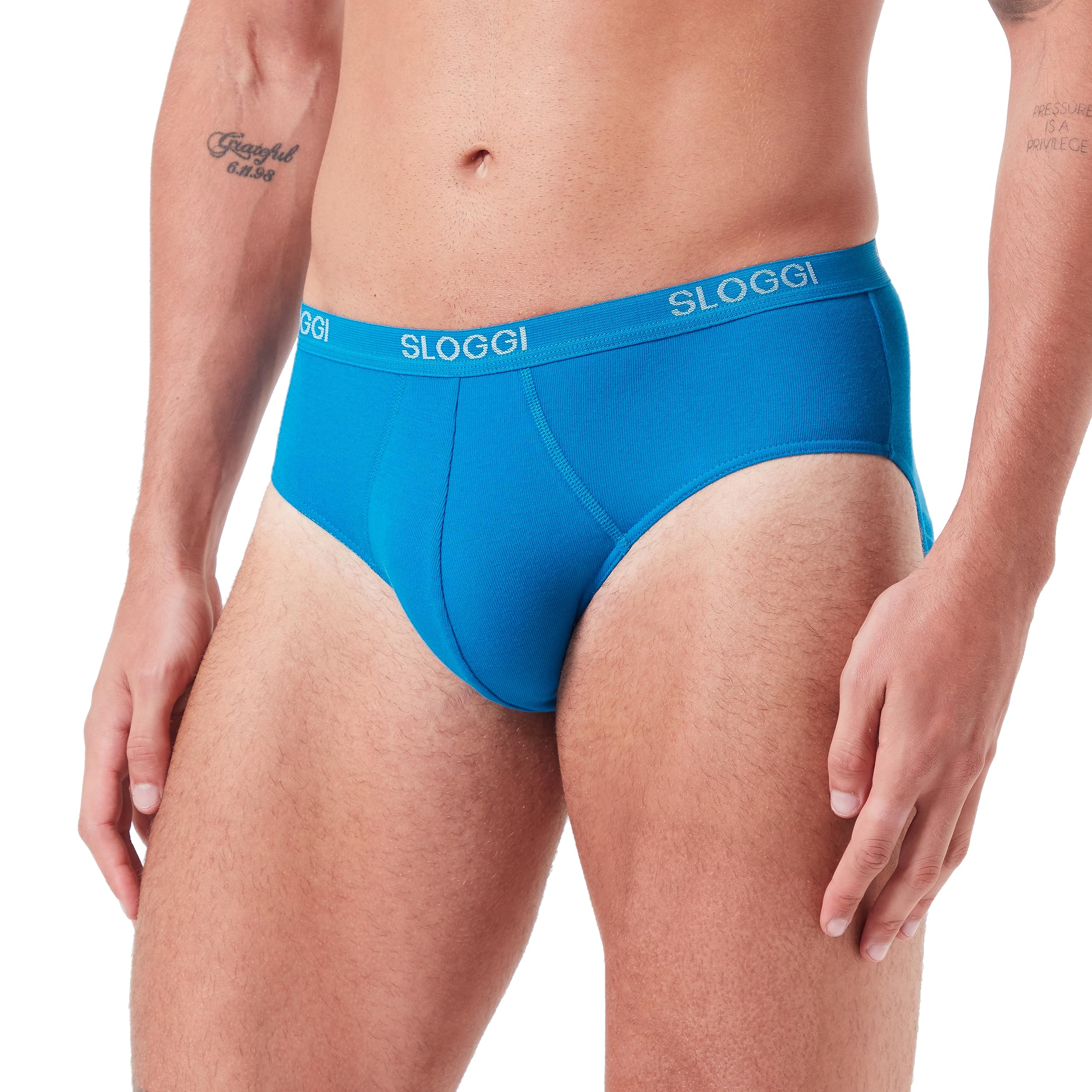 sloggi Basic Midi slip uomo nero cotone