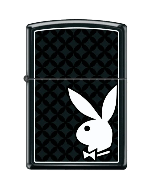Playboy Monogram accendino Zippo antivento nero metallo