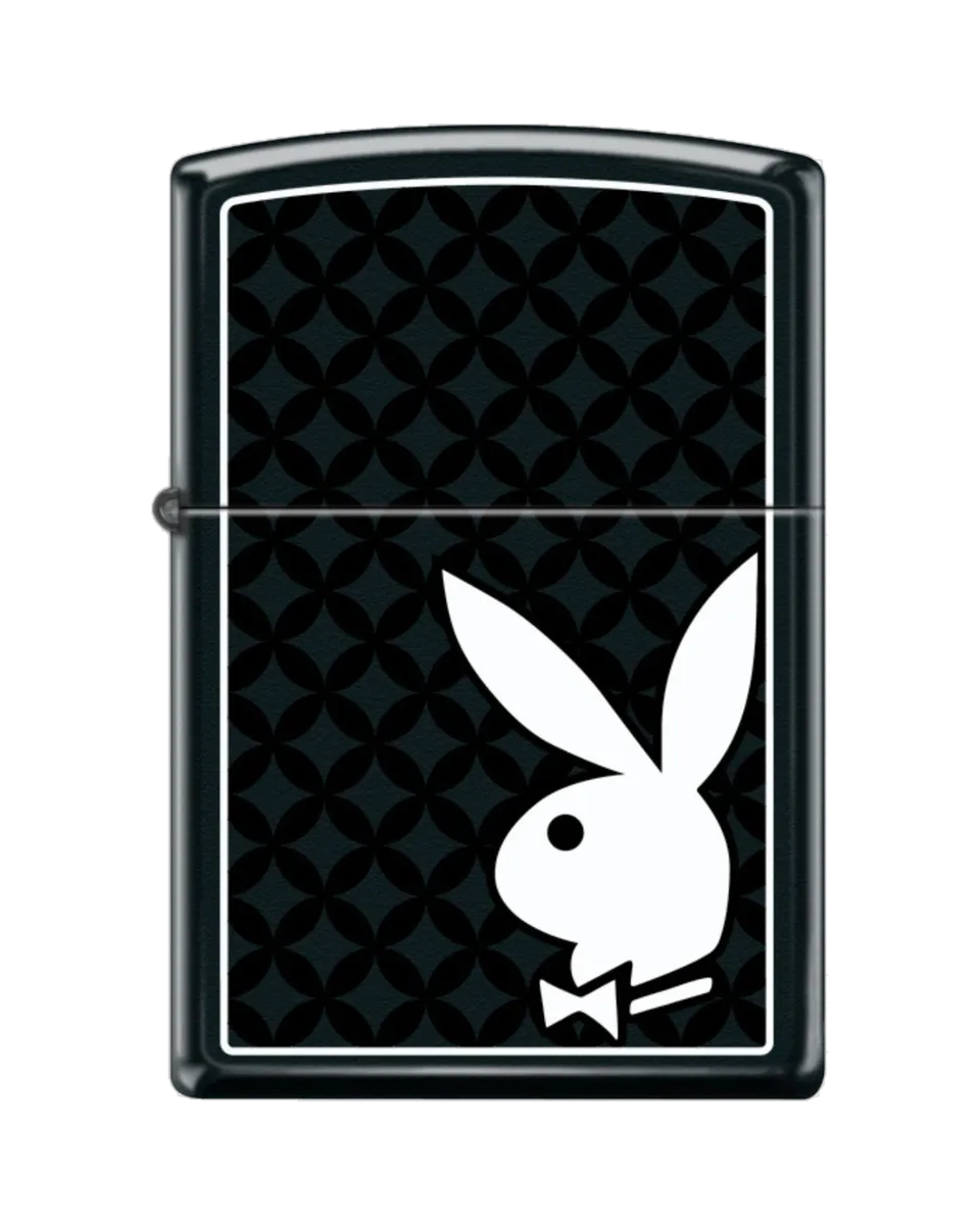 Playboy Monogram accendino Zippo antivento nero metallo
