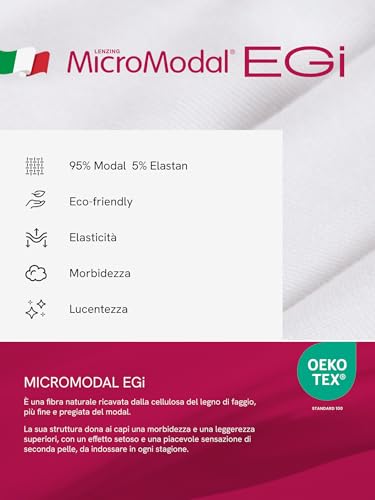 Egi 1131 Canotta Spalla Larga Donna Micromodal Corda M