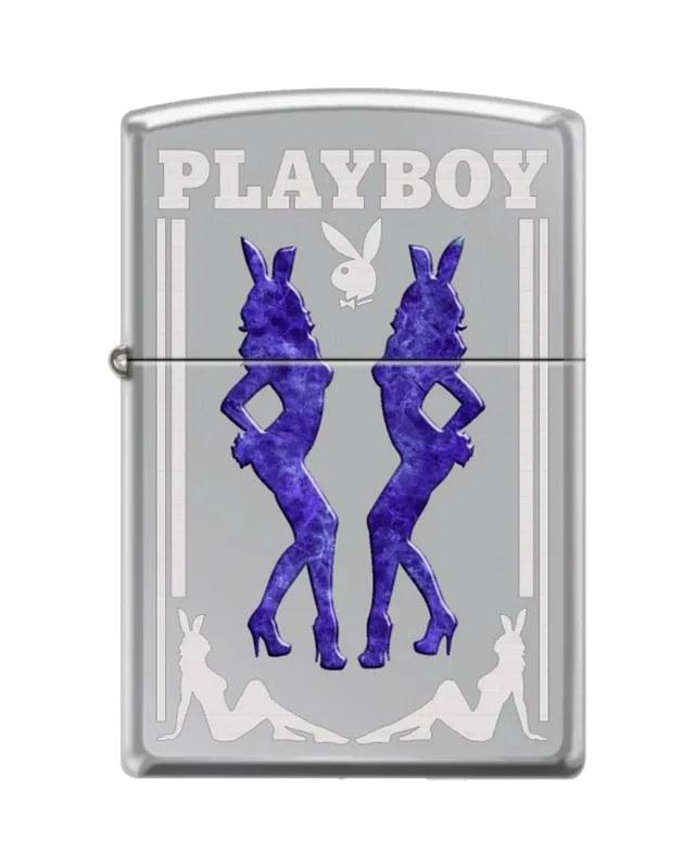 Playboy Amethyst Bunny accendino antivento argento ricaricabile