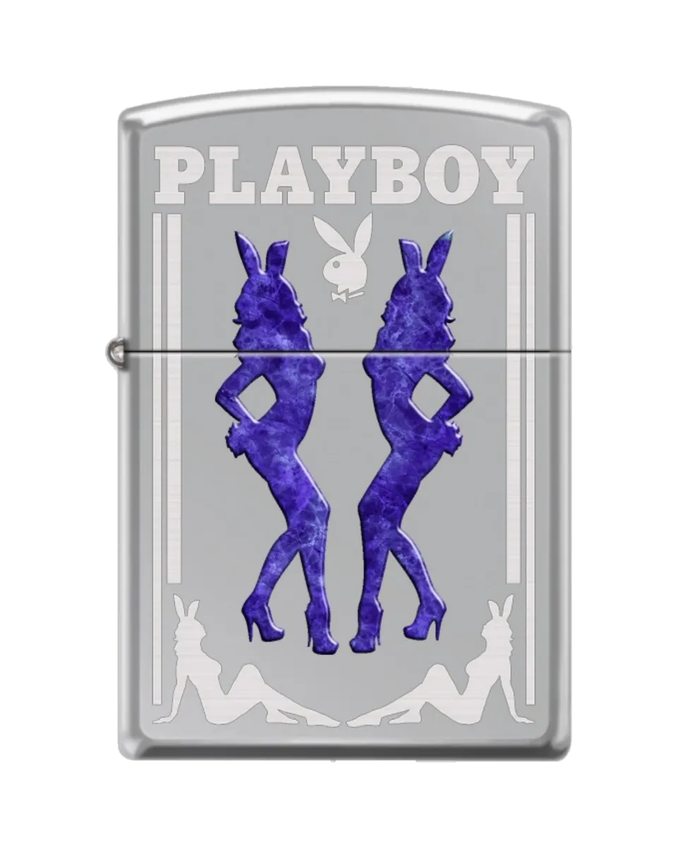 Playboy Amethyst Bunny accendino antivento argento ricaricabile