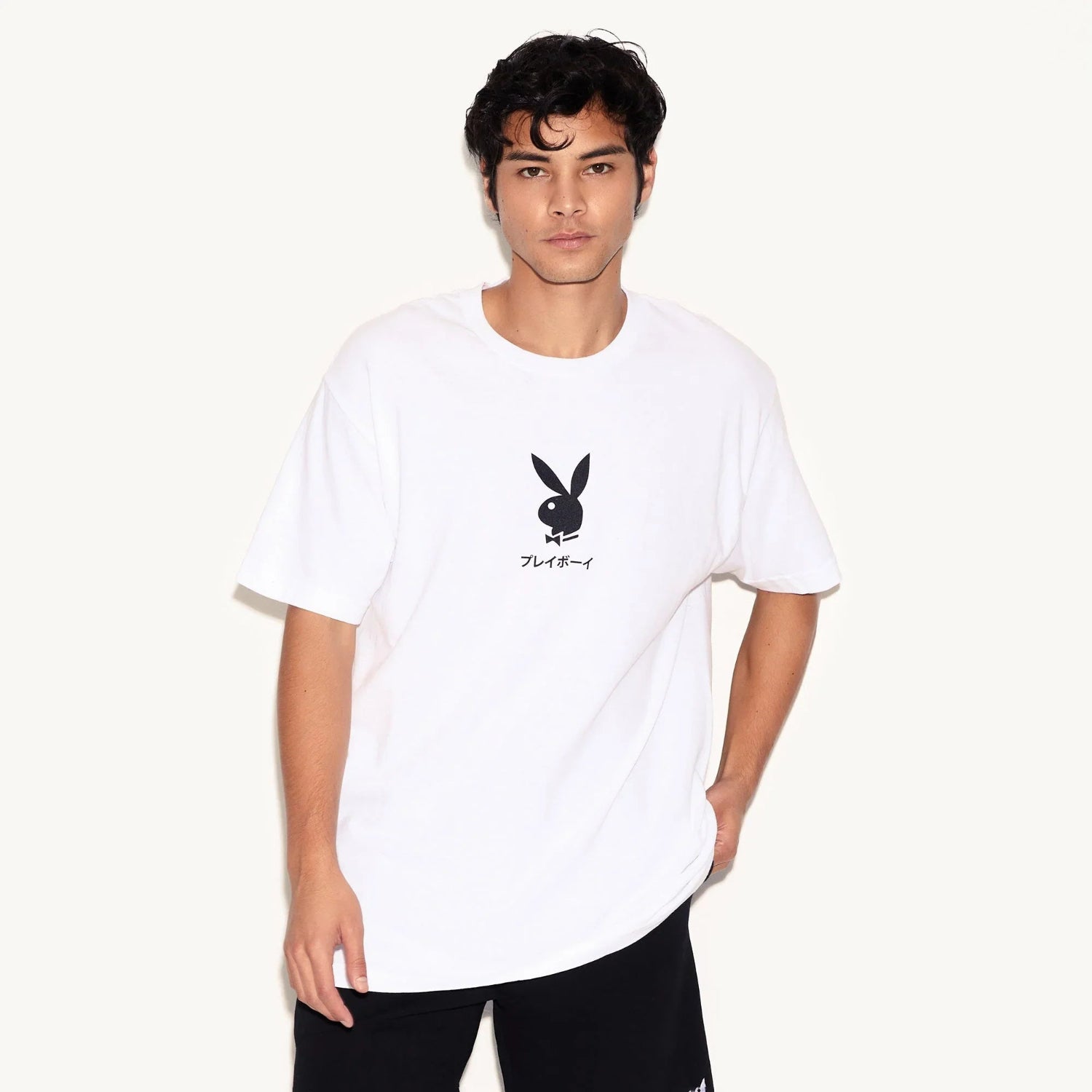 Playboy Ace of Spades 2.0 t-shirt bianca cotone