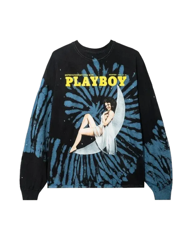 Playboy 1973 Cover Maglia Maniche Lunghe Tie-Dye