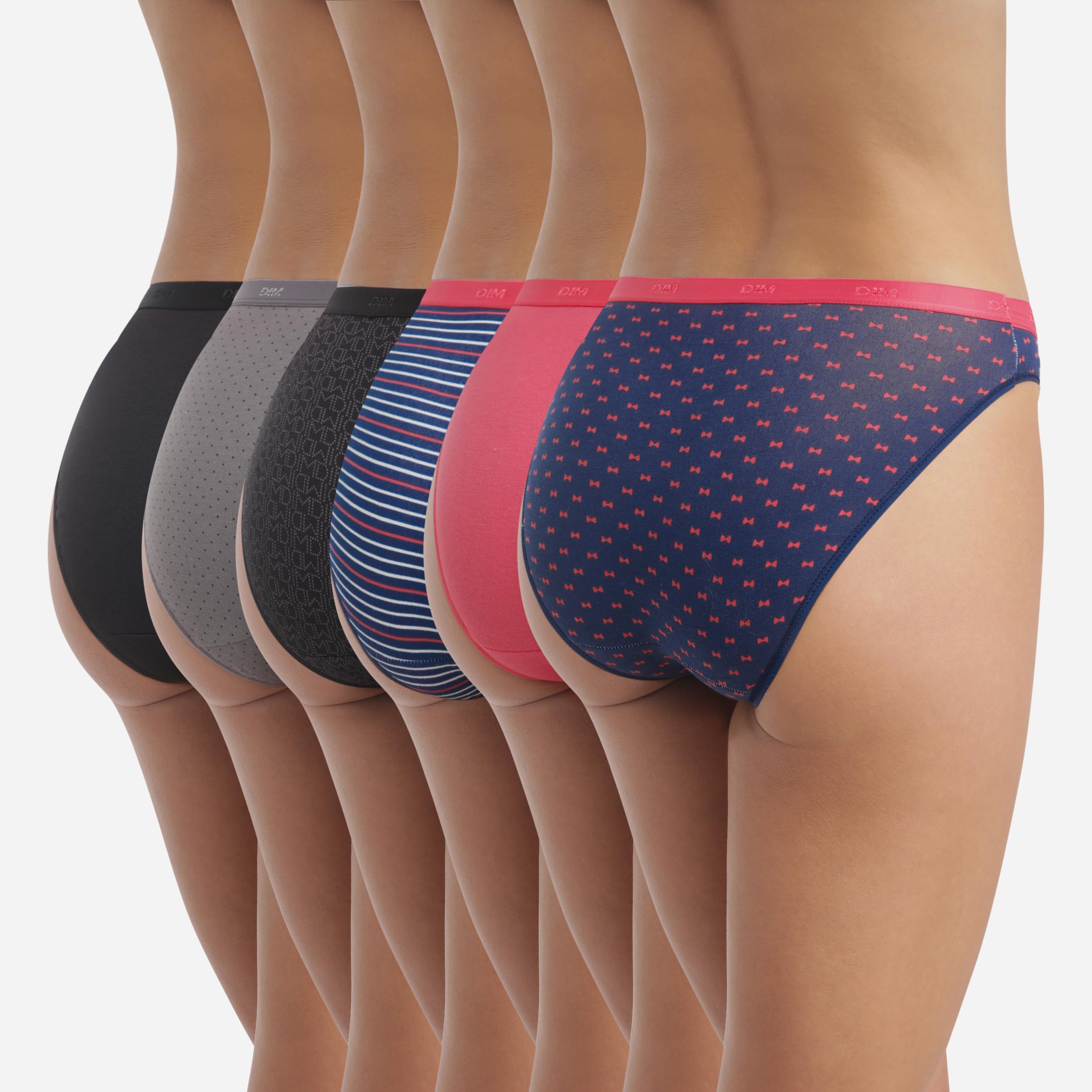 DIM Pockets Slip Donna x6 Cotone Multicolore