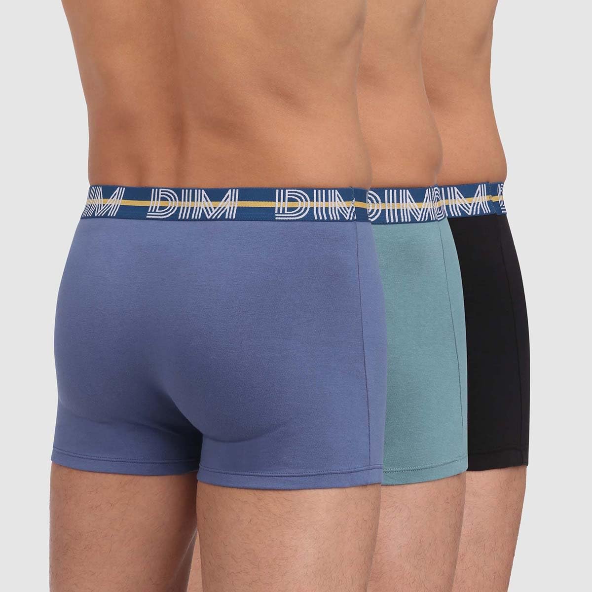 DIM boxer uomo L 3pz cotone elasticizzato multicolore
