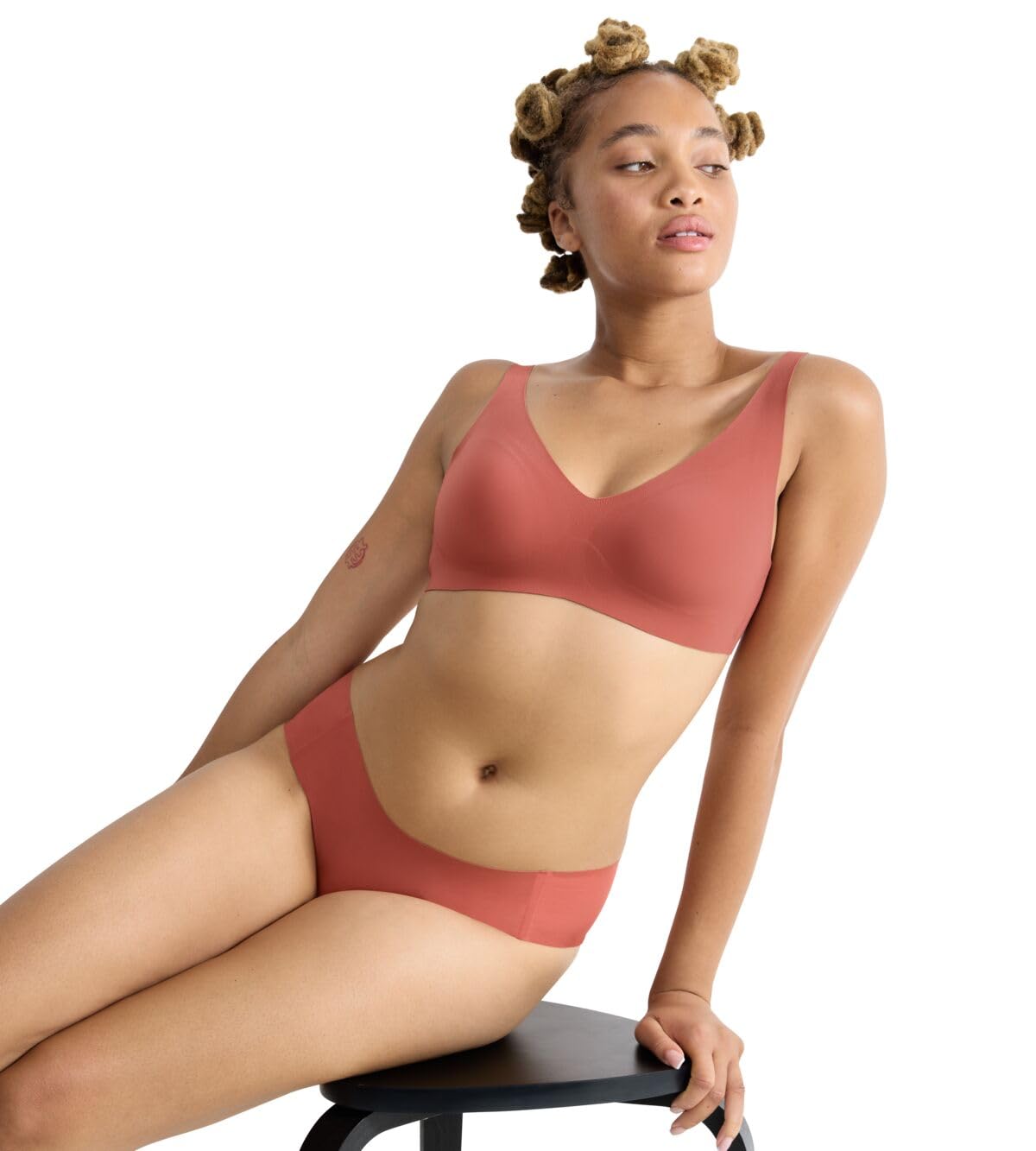 Sloggi Zero Feel 2.0 Soft Bra Reggiseno Arancione XL