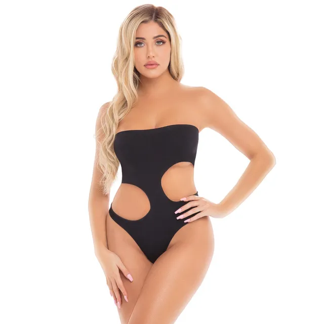 René Rofé Fatale Cutout body intimo nero schiena aperta