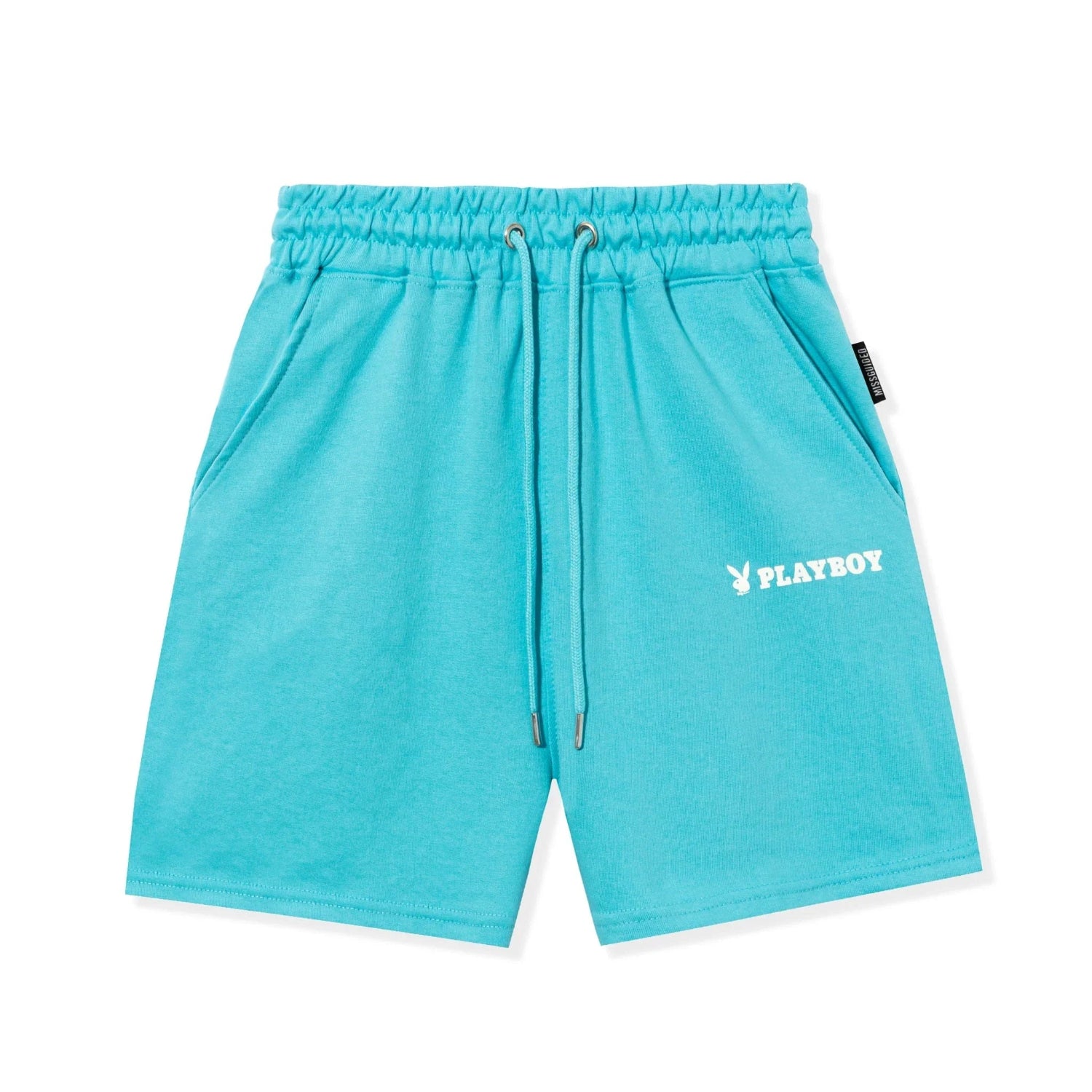 Playboy Logo Boyfriend Short shorts Mint cotone