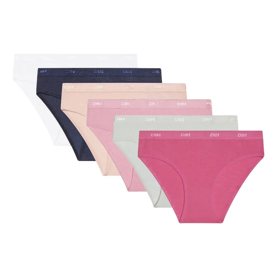 DIM Ecodim Pockets Bikini Bambina Cotone Fantasia x6